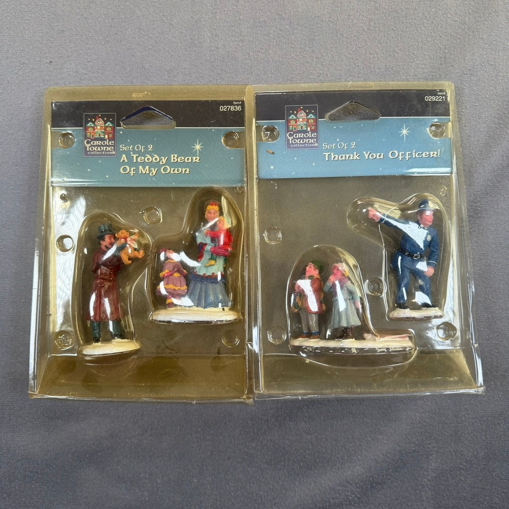 Carole Towne Christmas Village Figurines OS Multicolor Victorian Holiday Decor